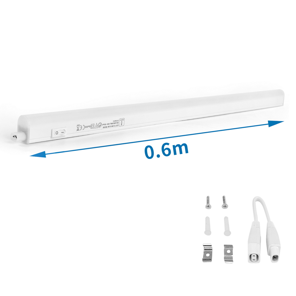 Reglette Led sottopensile 8W da 60cm Bianco neutro 4000K Aigostar - Foto 1