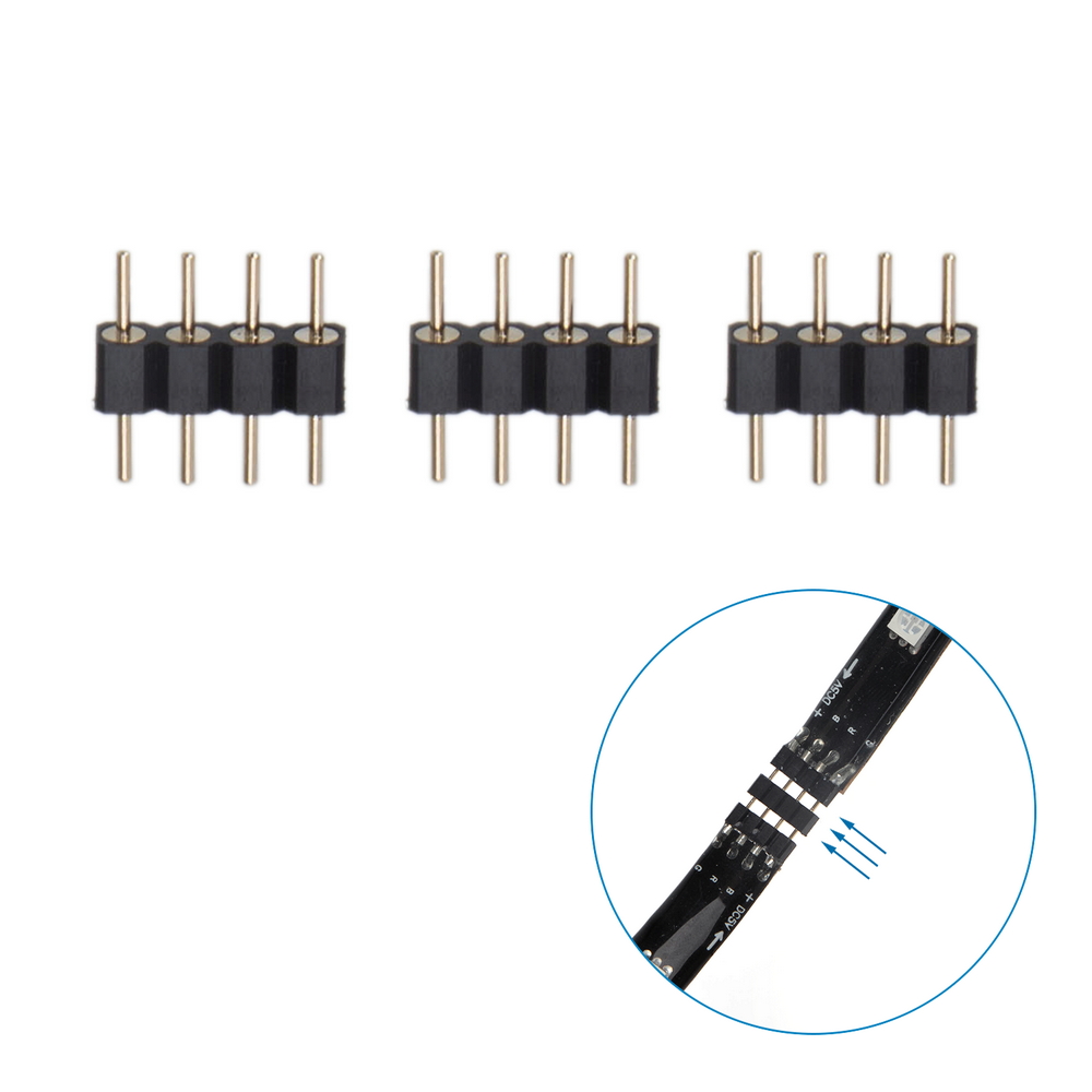 Striscia Led Smart 5V 36W 4×0,5 metri WiFi RGB luce regolabile e dimmerabile con telecomando Aigostar - Foto 5