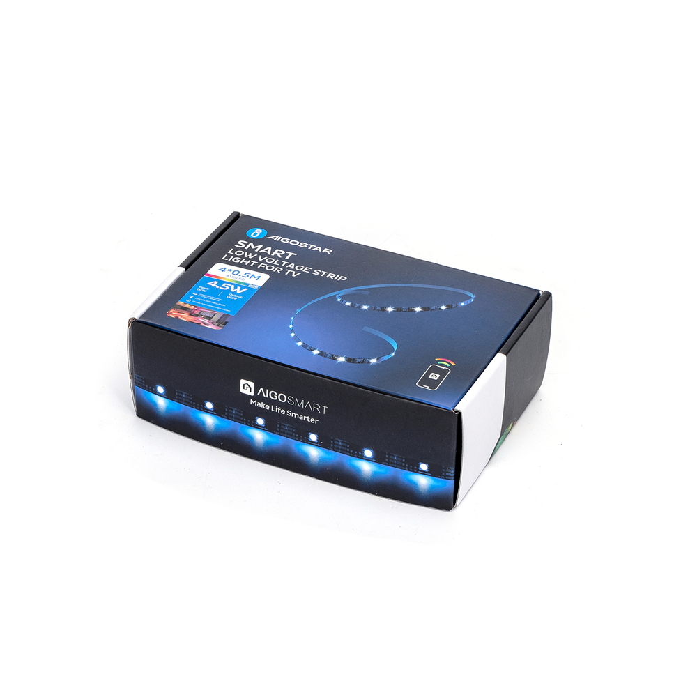 Striscia Led Smart 5V 36W 4×0,5 metri WiFi RGB luce regolabile e dimmerabile con telecomando Aigostar - Foto 7