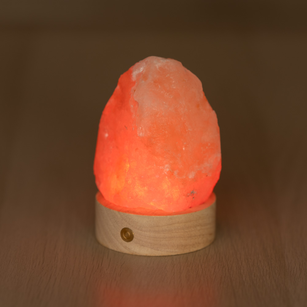 Lampada di Sale Himalayano a batteria Rosa naturale 600gr - Foto 3