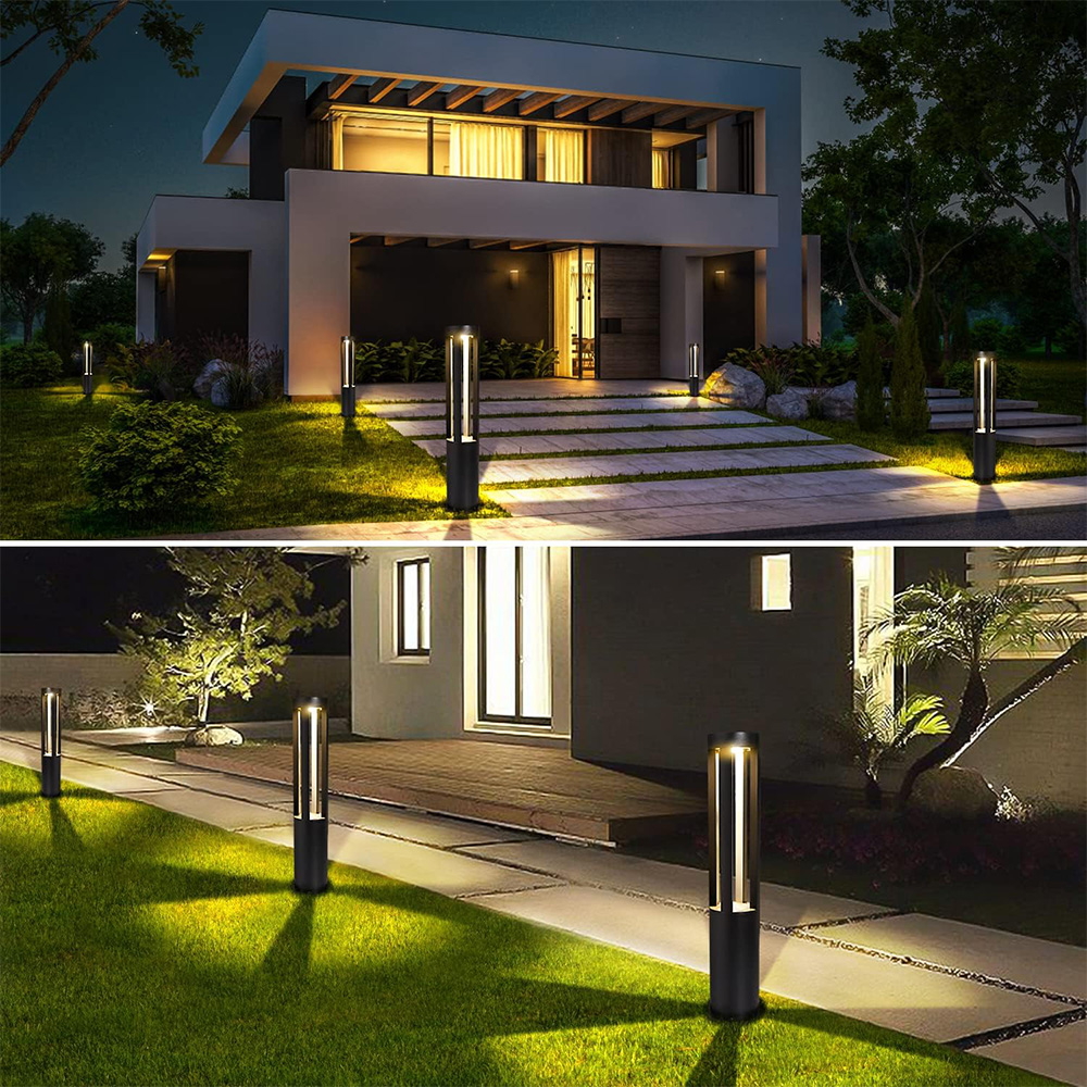 Lampioncino Led Mandir 15W Nero 60cm IP65 CCT temperatura colore regolabile Wisdom - Foto 4