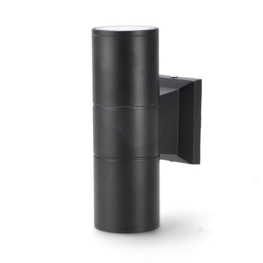 Foto principale Applique da parete Tube Nero IP54 2 x GU10 M LEDME