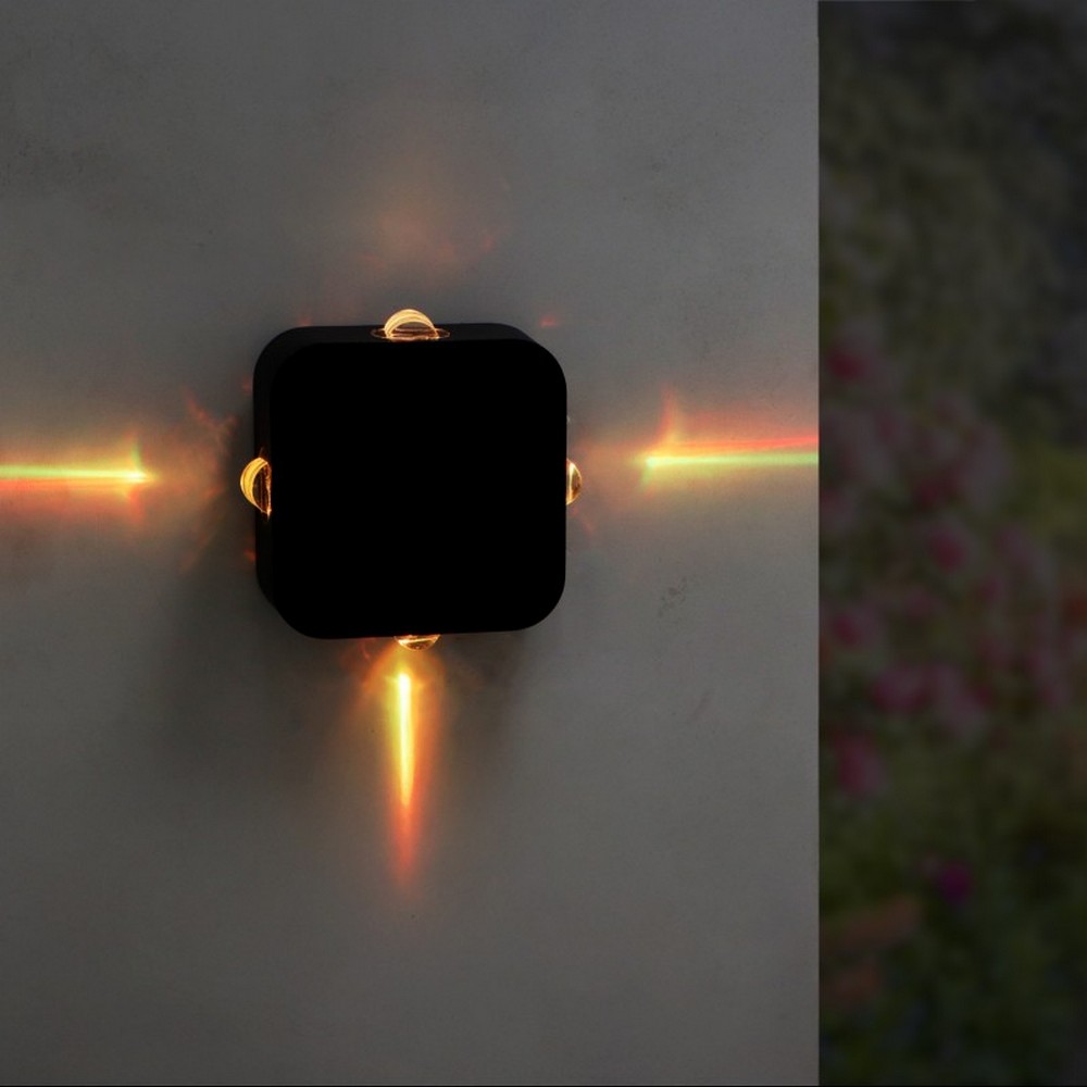 Applique Led da parete 4x3W Nero IP54 RGB M LEDME - Foto 4