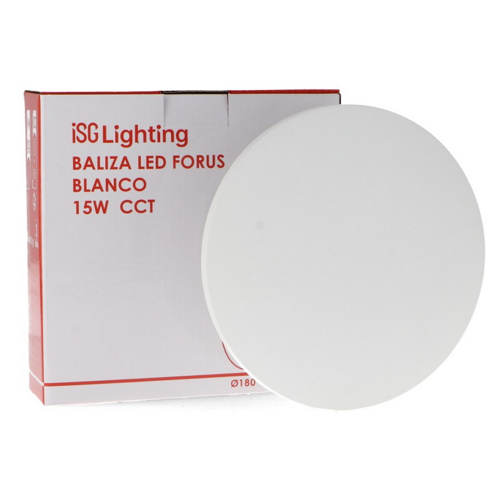 Applique Led da parete Forus 15W rotondo Bianco IP54 CCT temperatura colore regolabile iSG Lighting - Foto 4