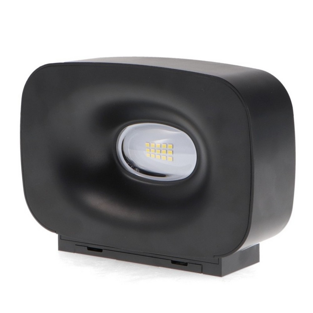 Applique Led da parete Plit 1,7W Nero con pannello solare IP54 Bianco neutro 4000K con sensore crepuscolare e di movimento iSG Lighting - Foto 2