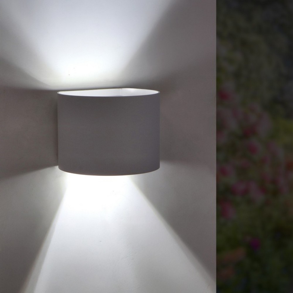 Applique Led da parete Round 12W rotondo bianco IP54 CCT temperatura colore regolabile M LEDME - Foto 3