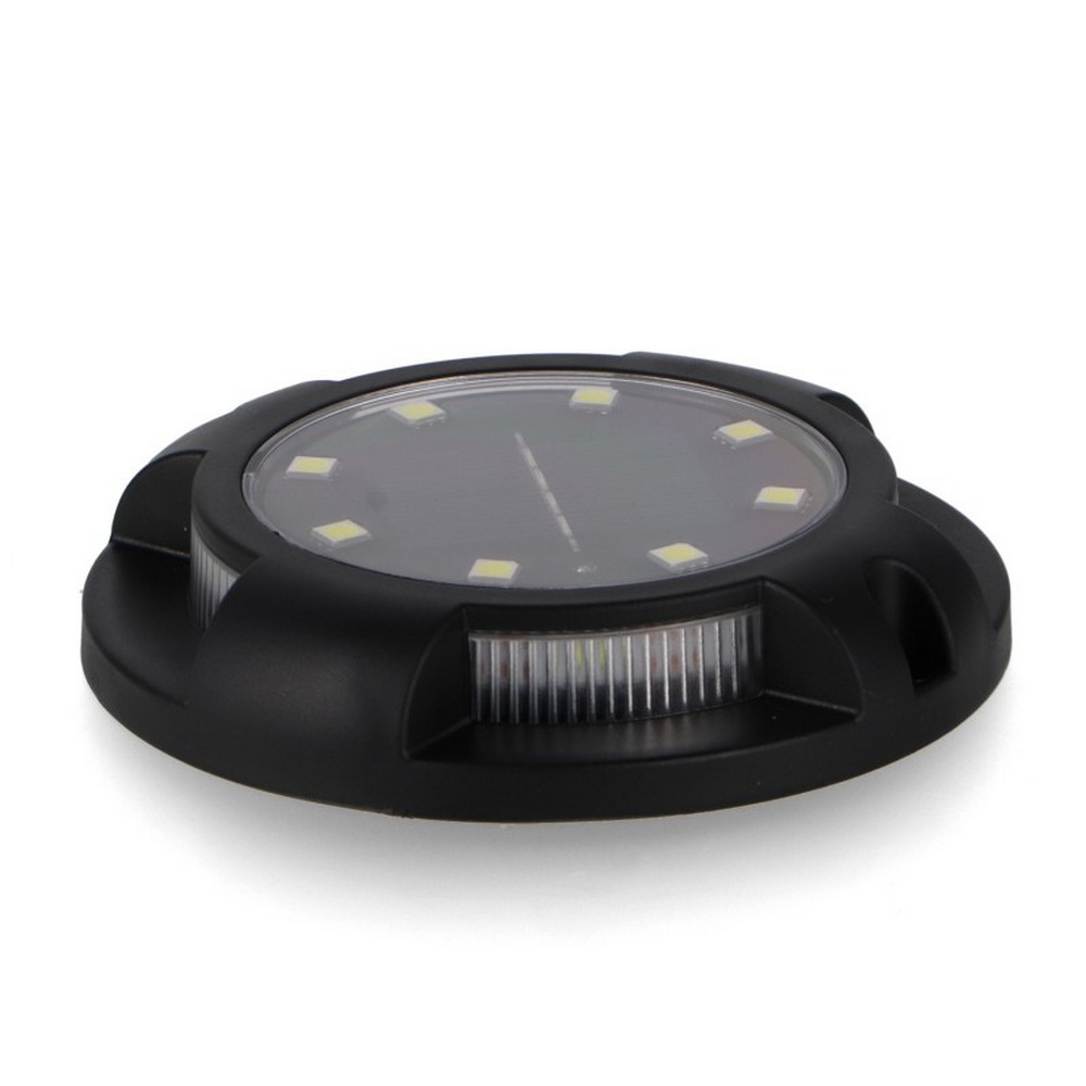 Foto principale Faretto segnapassi Led 2W Nero con pannello solare IP54 Bianco caldo 3000K con sensore crepuscolare M LEDME