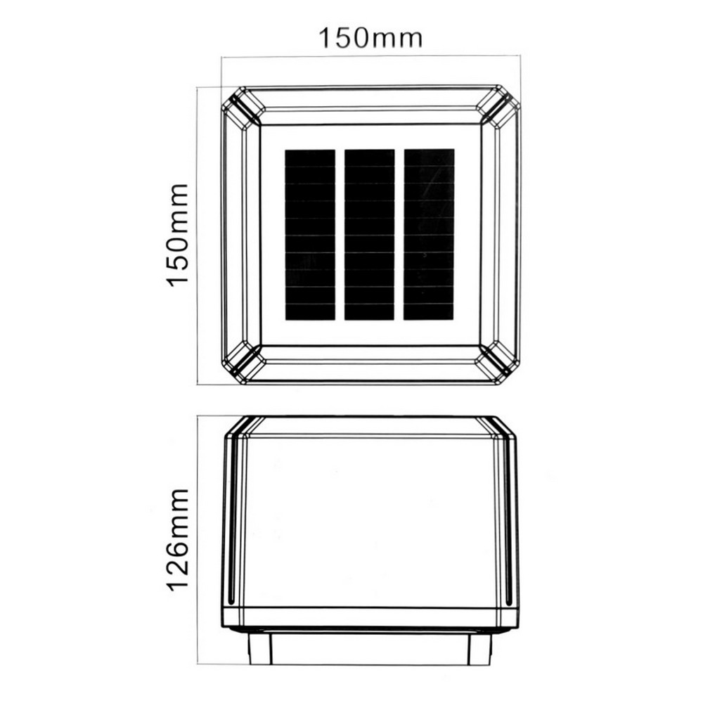 Faretto segnapassi Led Inel 1,6W Bianco con pannello solare IP65 CCT temperatura colore regolabile con sensore crepuscolare M LEDME - Foto 1