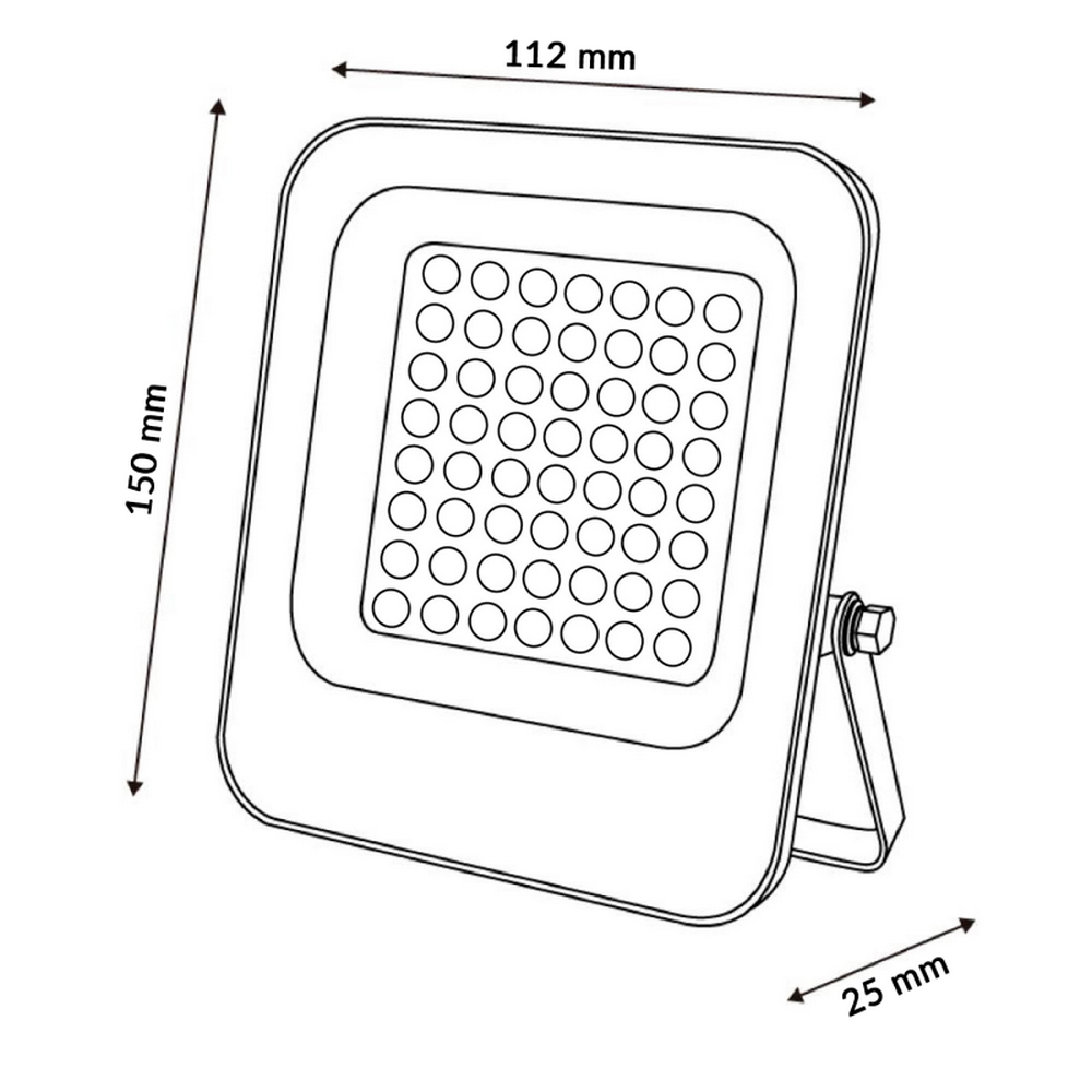 Faro proiettore Led Slim 10W Grigio da esterno IP65 CCT temperatura colore regolabile M LEDME - Foto 1