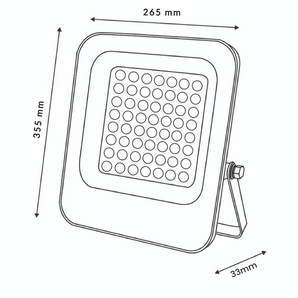Faro proiettore Led Slim 150W Grigio da esterno IP65 CCT temperatura colore regolabile M LEDME - Foto 1