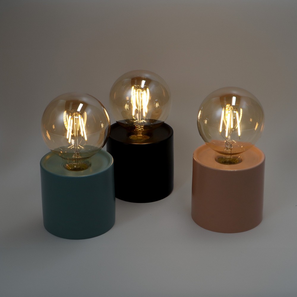 Lampada da tavolo Led Ditadi 1W Nera a batteria Bianco caldo 2500K M mimotec - Foto 4