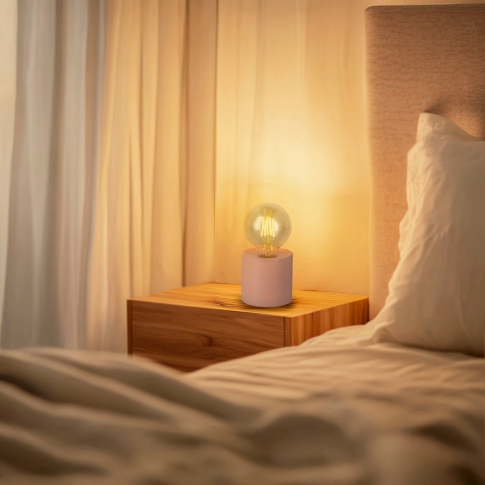 Lampada da tavolo Led Ditadi 1W Rosa a batteria Bianco caldo 2500K M mimotec - Foto 1