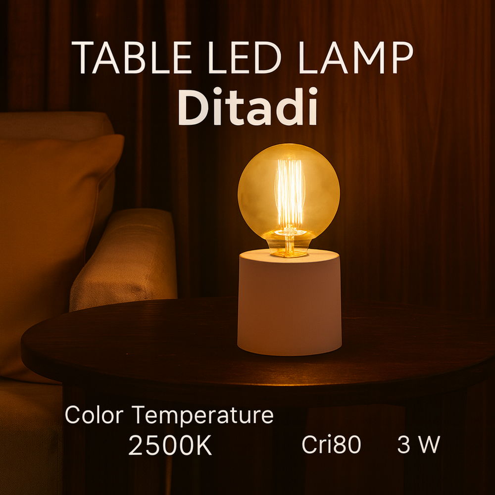 Lampada da tavolo Led Ditadi 1W Rosa a batteria Bianco caldo 2500K M mimotec - Foto 2