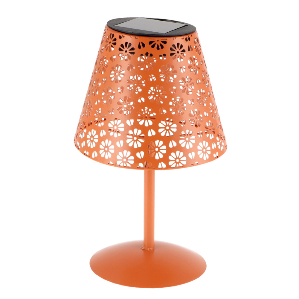 Foto principale Lampada da tavolo Led Hearth 1W Arancione portatile ricaricabile energia solare Bianco caldo 2500K M mimotec