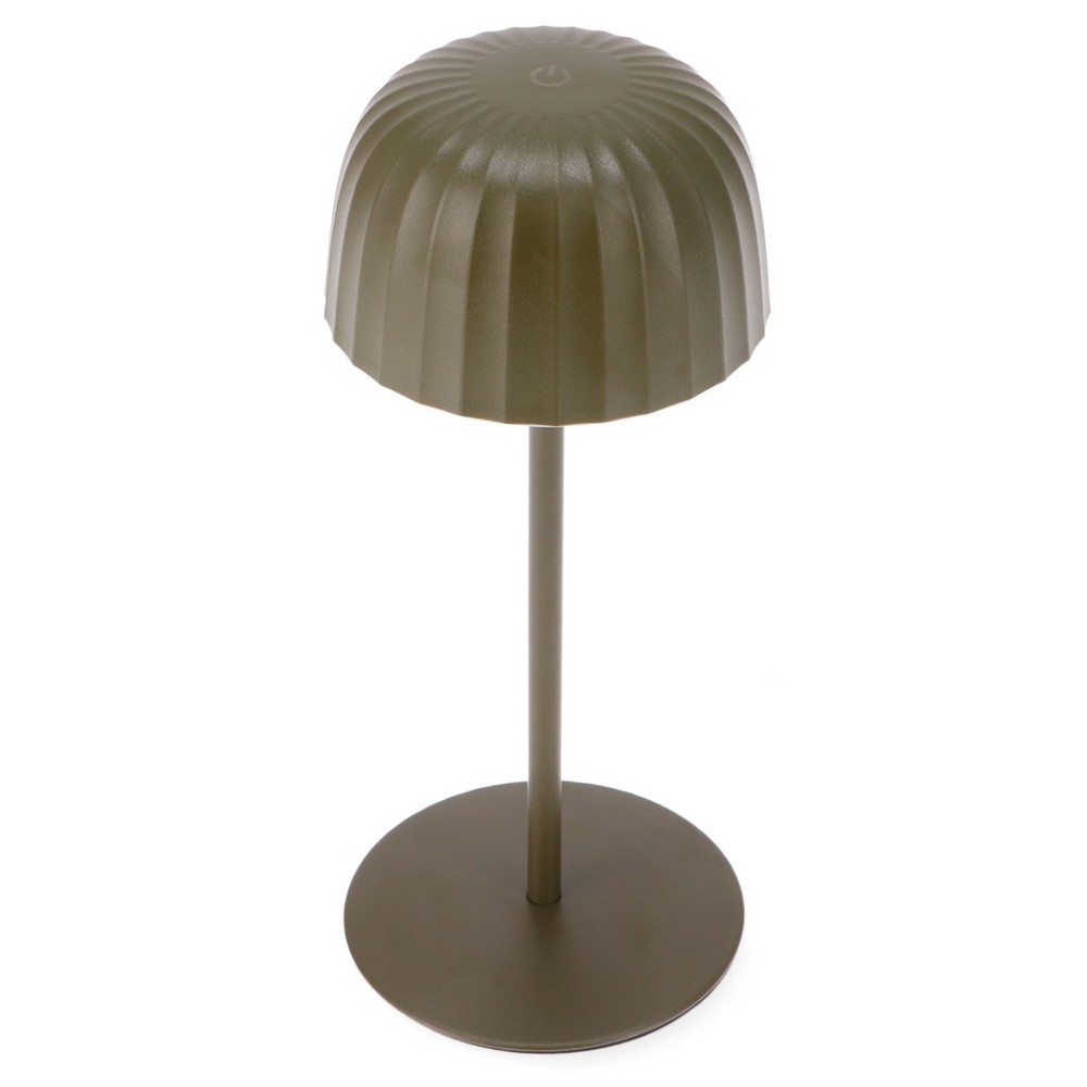 Foto principale Lampada da tavolo Led Touch Gonza 2W Verde portatile ricaricabile energia solare Bianco caldo 3000K M mimotec