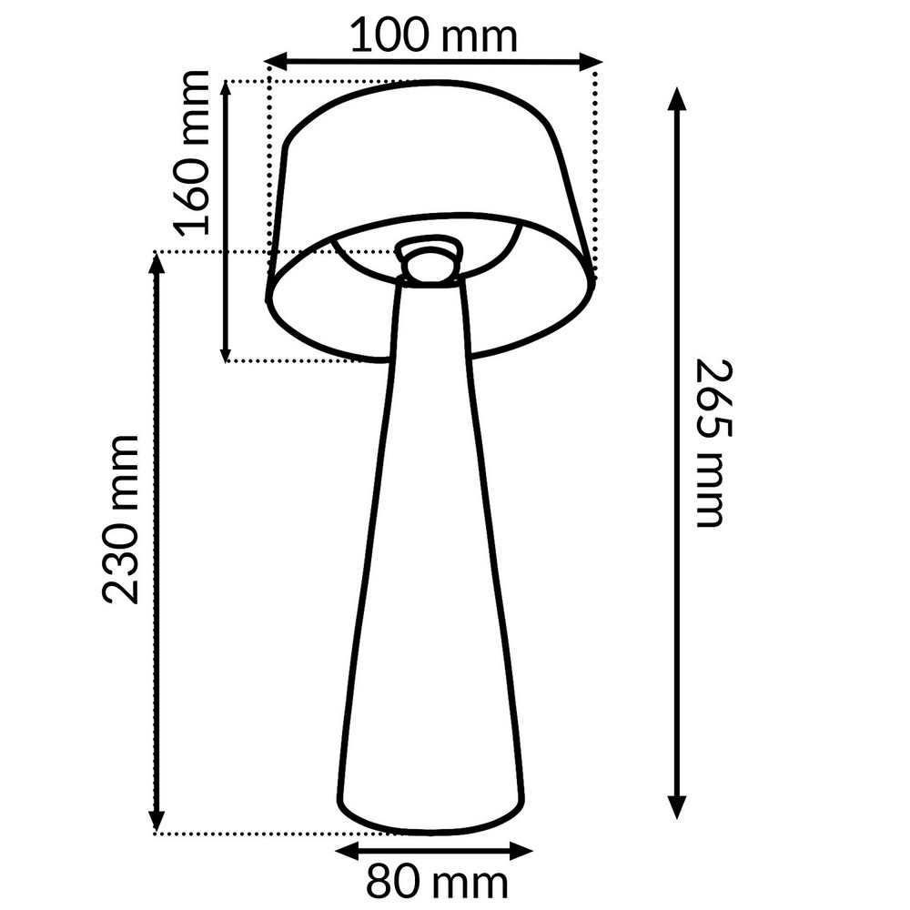 Lampada da tavolo Led Touch House 3W Nera portatile ricaricabile energia solare Bianco caldo 3000K M mimotec - Foto 5