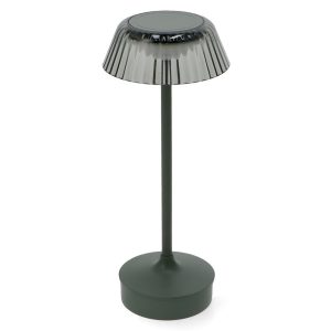 Foto principale Lampada da tavolo Led touch Irina 2W Verde CCT temperatura colore regolabile portatile a batteria ricaricabile USB M mimotec