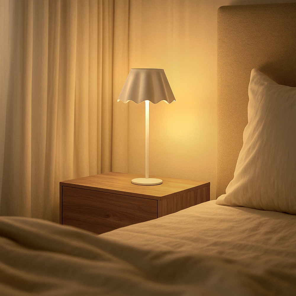 Lampada da tavolo Led touch Noe Bianca 4W portatile a batteria ricaricabile USB Mimotec - Foto 1