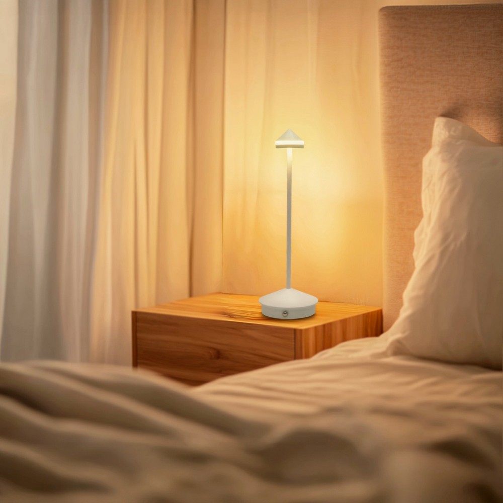 Lampada da tavolo Led touch Point 1W Bianca CCT temperatura colore regolabile portatile a batteria ricaricabile USB M mimotec - Foto 1