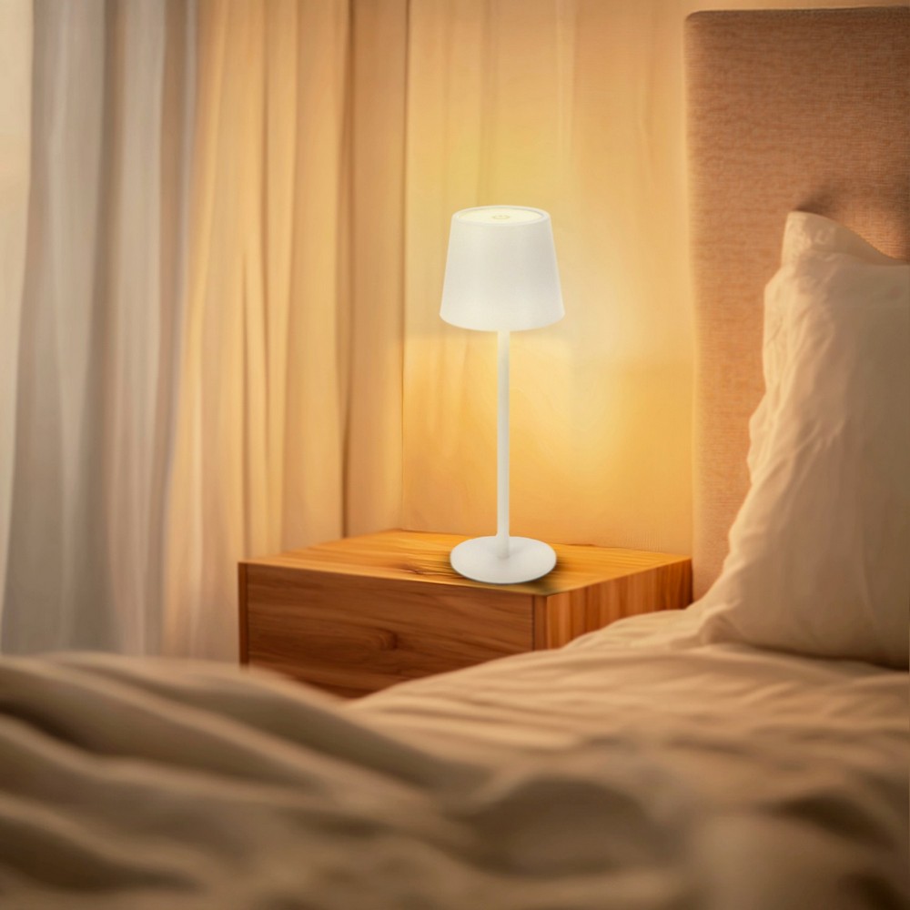 Lampada da tavolo Led touch Serena 2W Bianca CCT temperatura colore regolabile portatile a batteria ricaricabile USB M mimotec - Foto 1
