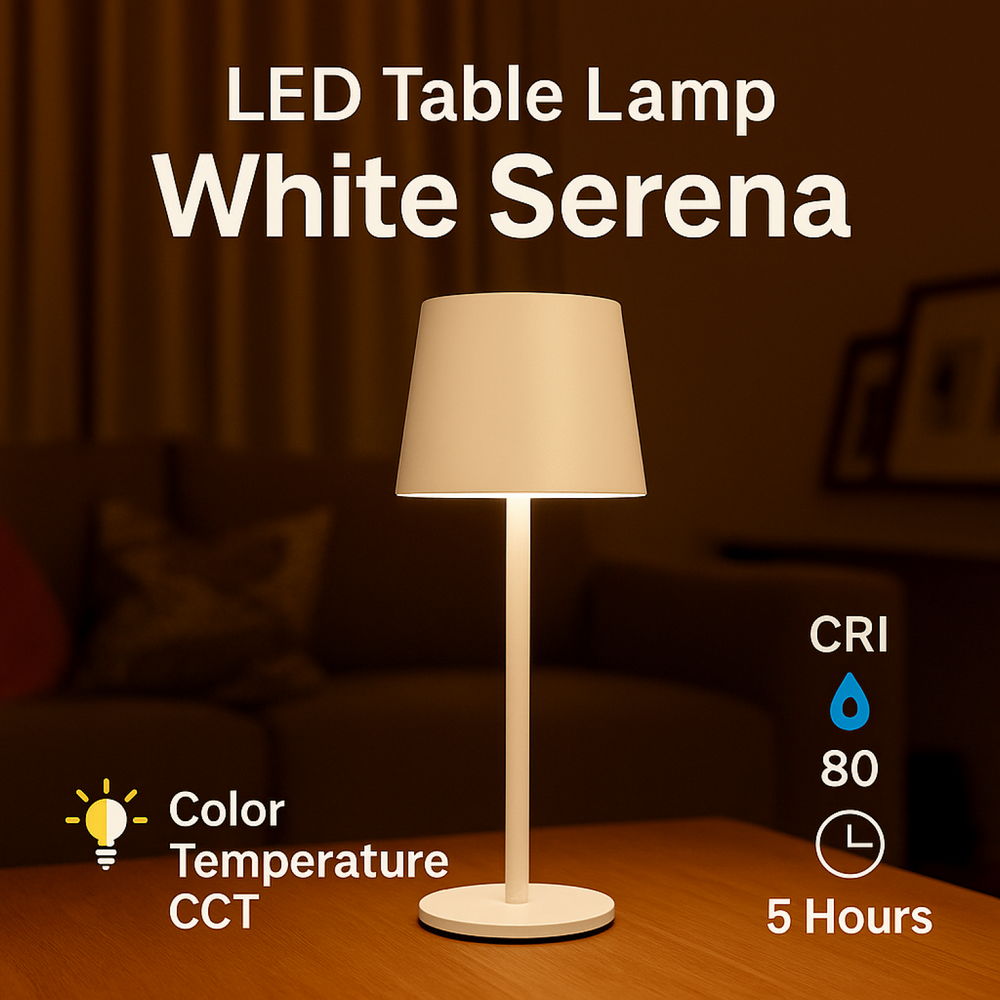Lampada da tavolo Led touch Serena 2W Bianca CCT temperatura colore regolabile portatile a batteria ricaricabile USB M mimotec - Foto 2