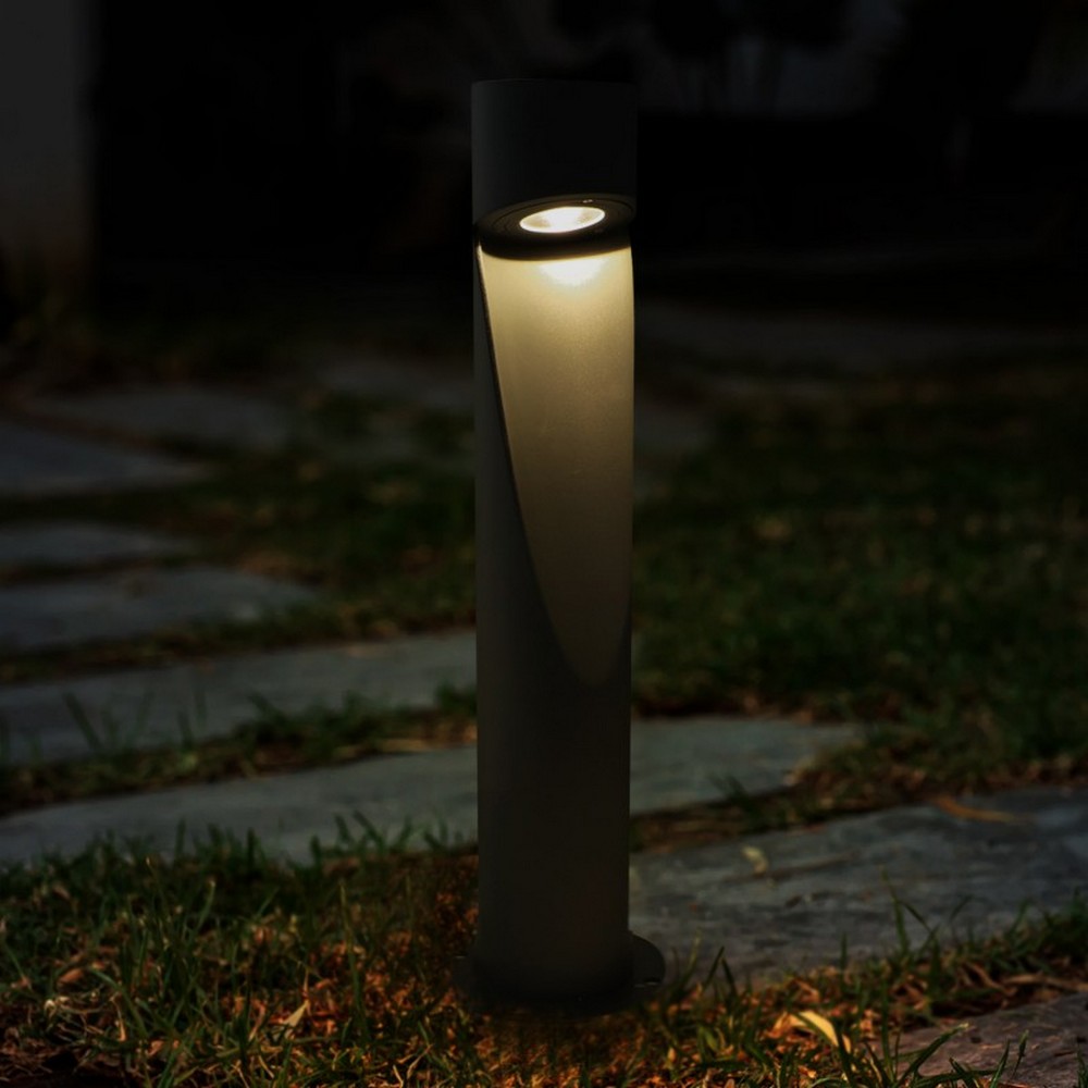Lampioncino Led Andru 10W Nero 80cm IP65 CCT temperatura colore regolabile iSG Lighting - Foto 2