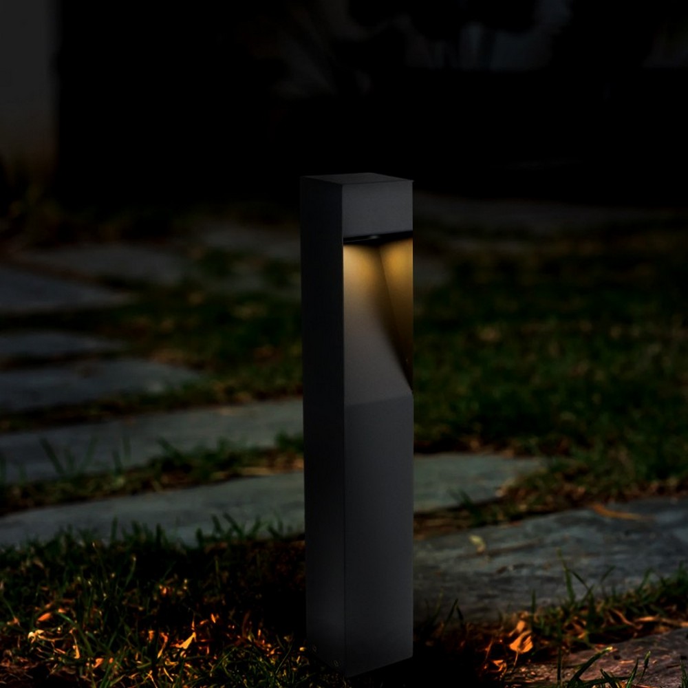 Lampioncino Led Bornos 10W Grigio 50cm IP65 CCT temperatura colore regolabile iSG Lighting - Foto 2