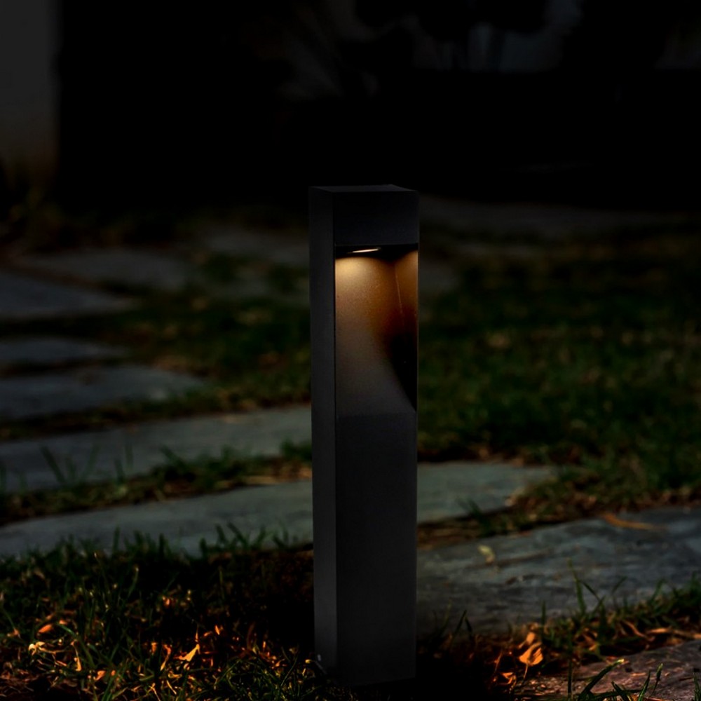 Lampioncino Led Bornos 10W Nero 50cm IP65 CCT temperatura colore regolabile iSG Lighting - Foto 2