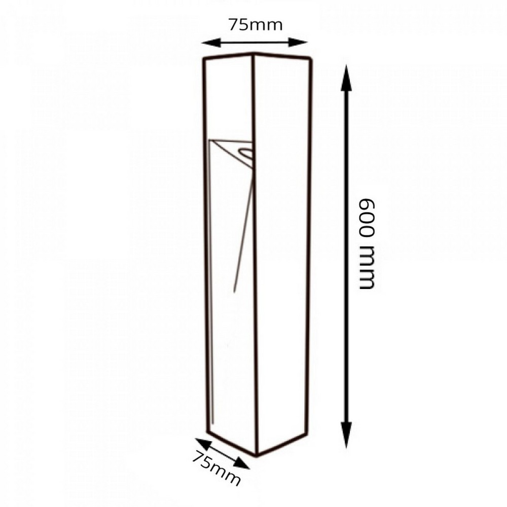 Lampioncino Led Bornos Plus 10W Marrone ruggine 60cm IP65 CCT temperatura colore regolabile iSG Lighting - Foto 1
