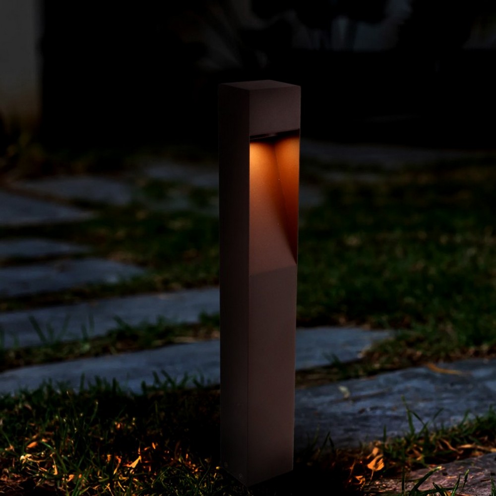 Lampioncino Led Bornos Plus 10W Marrone ruggine 60cm IP65 CCT temperatura colore regolabile iSG Lighting - Foto 2