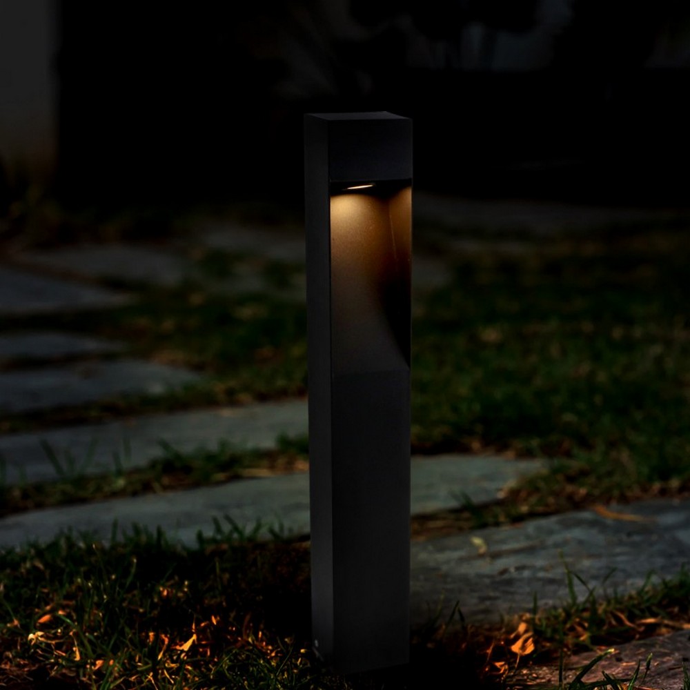 Lampioncino Led Bornos Plus 10W Nero 60cm IP65 CCT temperatura colore regolabile iSG Lighting - Foto 2