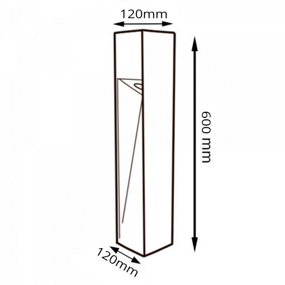 Lampioncino Led Cora 10W Nero 60cm IP65 CCT temperatura colore regolabile iSG Lighting - Foto 1