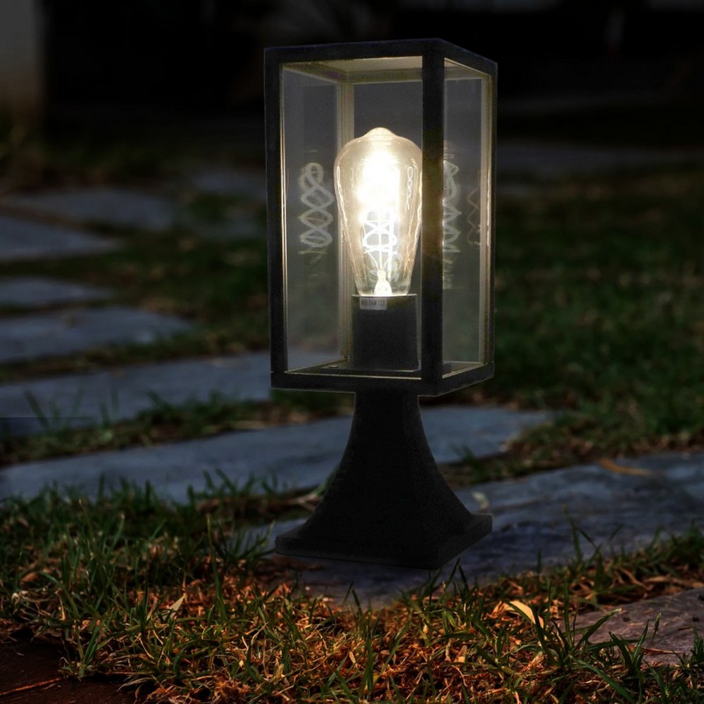 Lampioncino Led Ducte Nero 33cm IP44 1 x E27 M LEDME - Foto 2