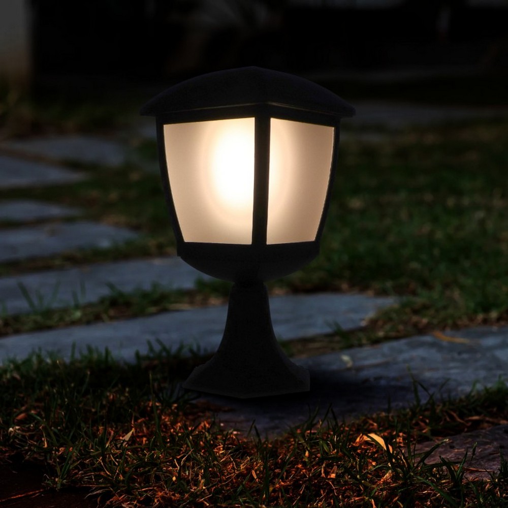 Lampioncino Led House Nera 28cm IP44 1 x E27 M LEDME - Foto 2