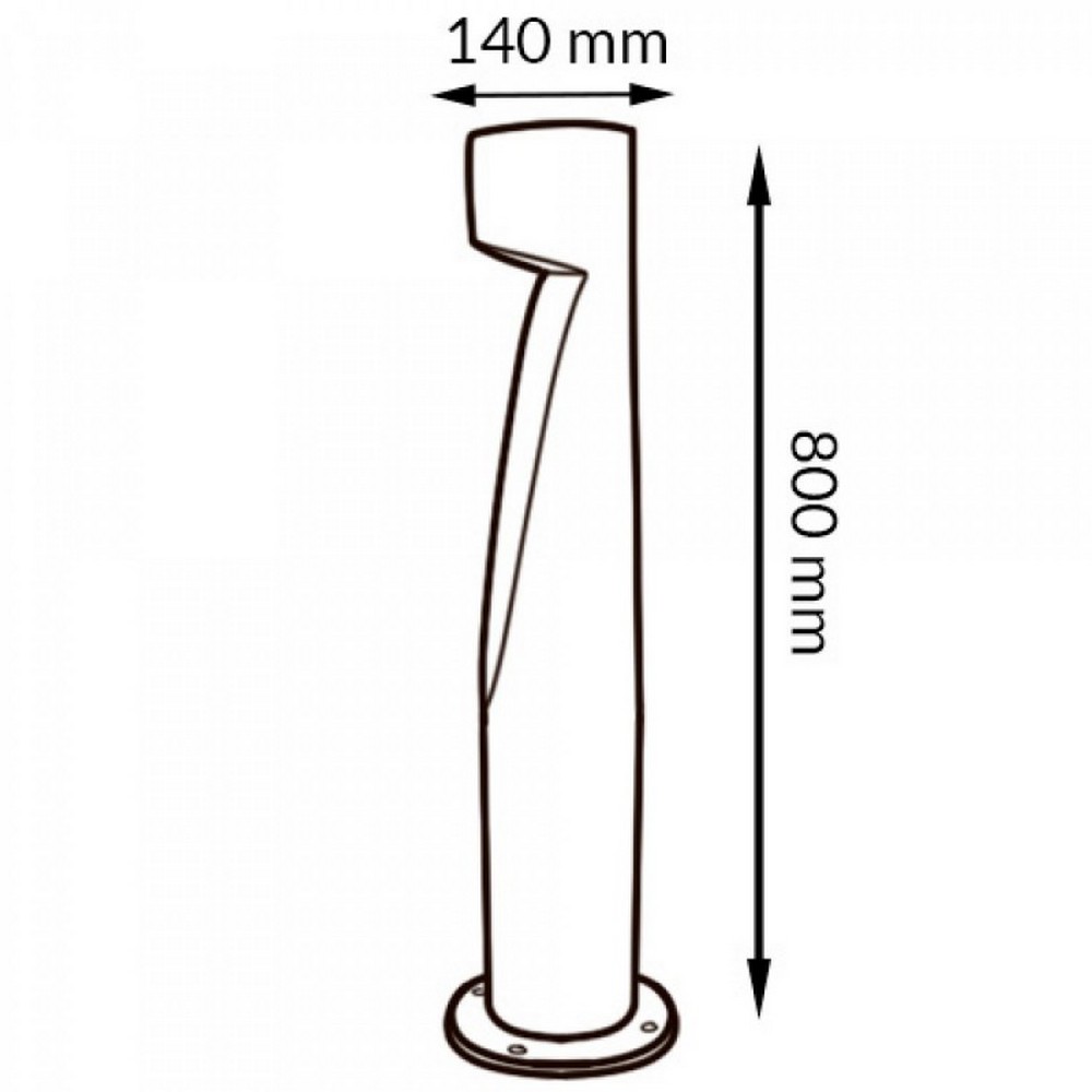 Lampioncino Led Neko 10W Grigio 80cm IP65 CCT temperatura colore regolabile iSG Lighting - Foto 1