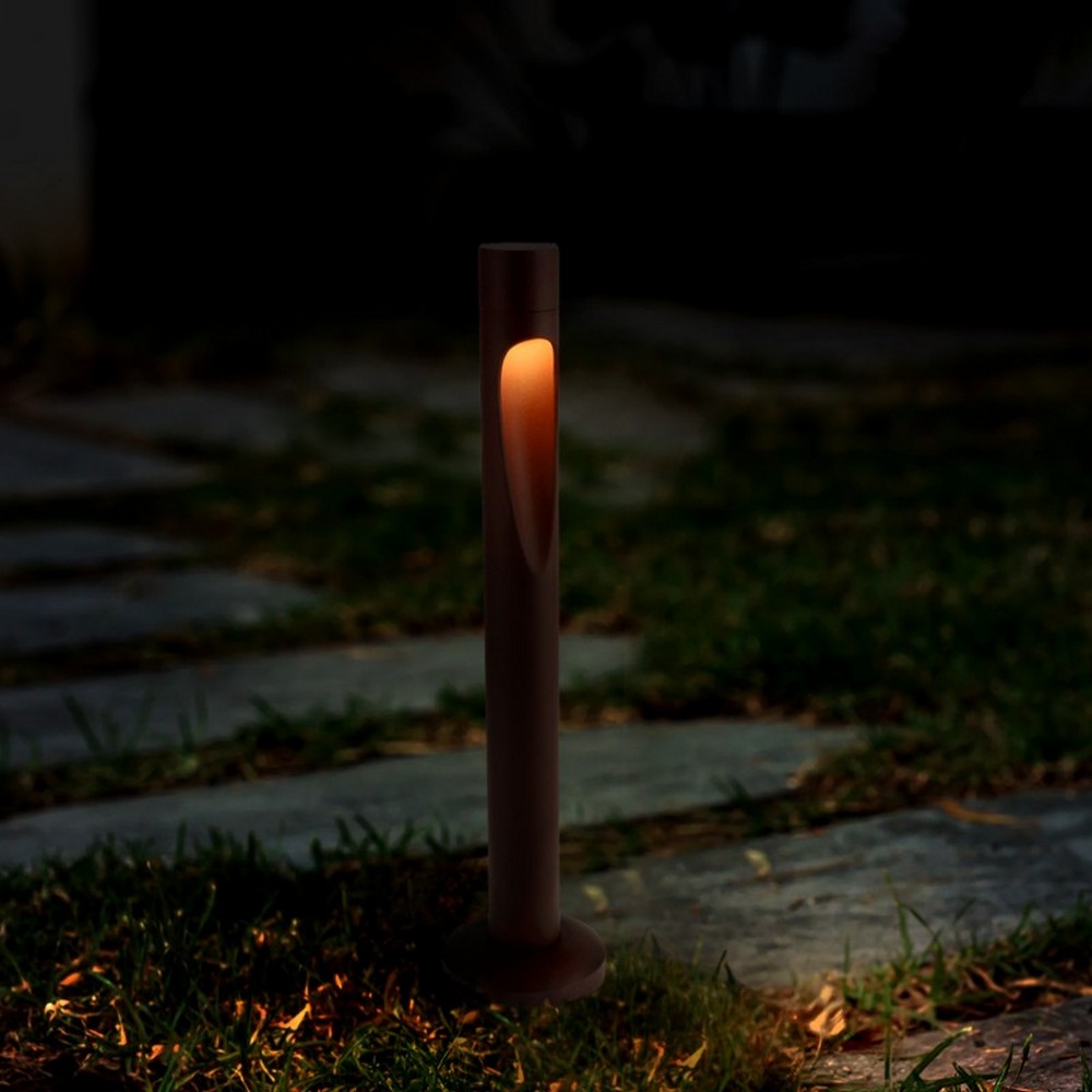 Lampioncino Led Neko 10W Marrone ruggine 60cm IP65 CCT temperatura colore regolabile iSG Lighting - Foto 2