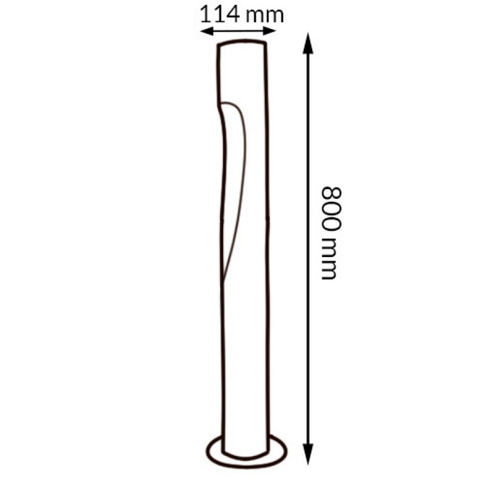 Lampioncino Led Neko 10W Nero 80cm IP65 CCT temperatura colore regolabile iSG Lighting - Foto 1