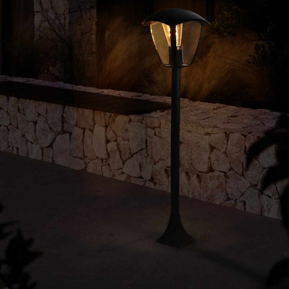 Lampioncino Led Ronse Nero 1 metro IP44 1 x E27 M LEDME - Foto 2
