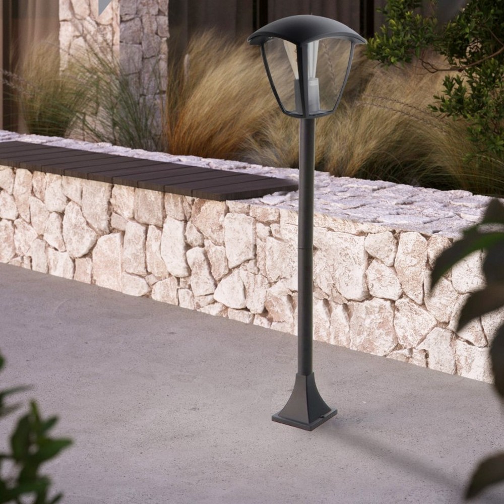 Foto principale Lampioncino Led Ronse Nero 1 metro IP44 1 x E27 M LEDME