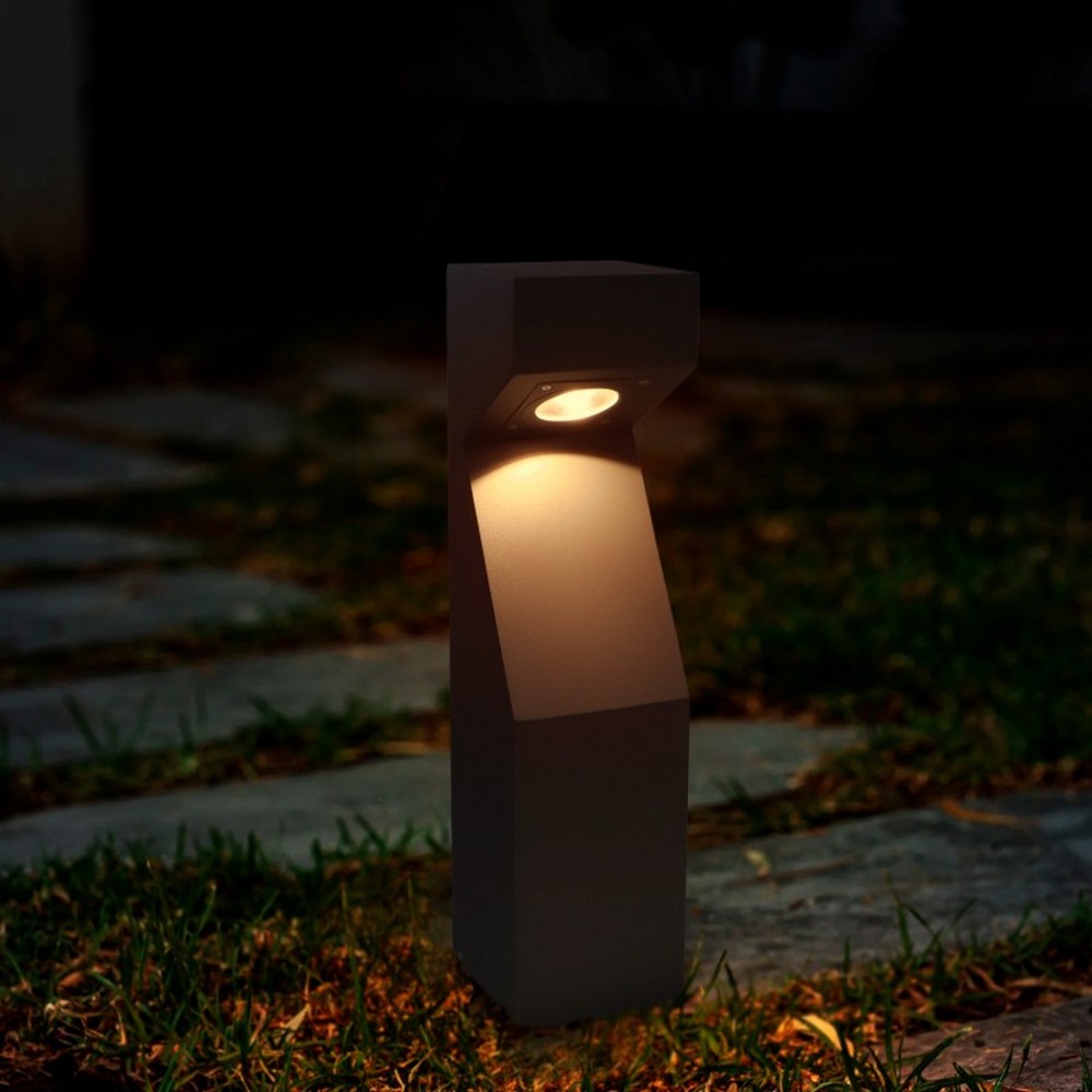 Lampioncino Led Teba 10W Grigio 60cm IP65 CCT temperatura colore regolabile iSG Lighting - Foto 2