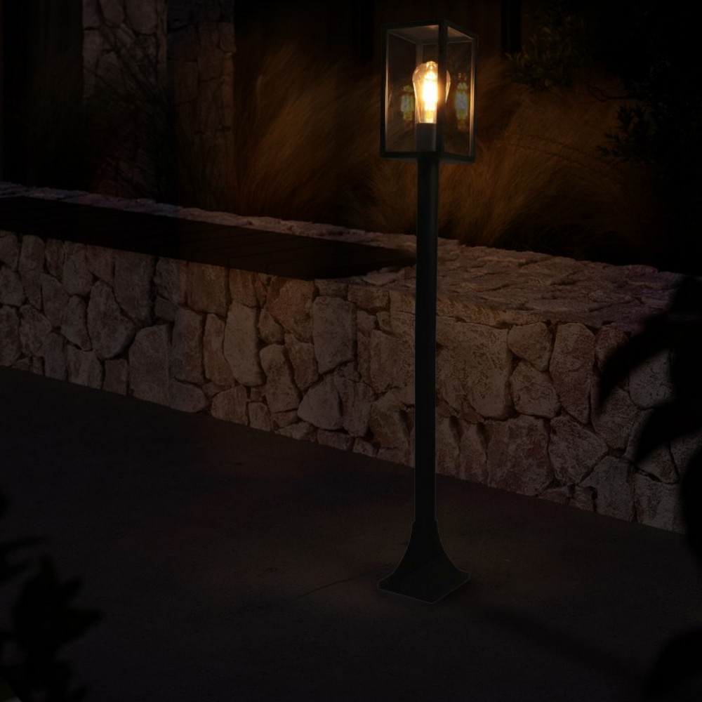 Lampione Led Floor Ducte Nero 1 metro IP44 1 x E27 M LEDME - Foto 2