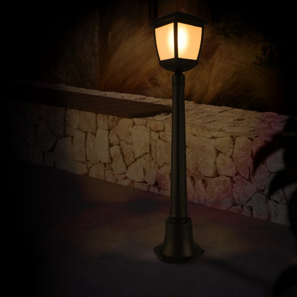 Lampione Led House Plus Nero 1 metro IP44 1 x E27 M LEDME - Foto 2