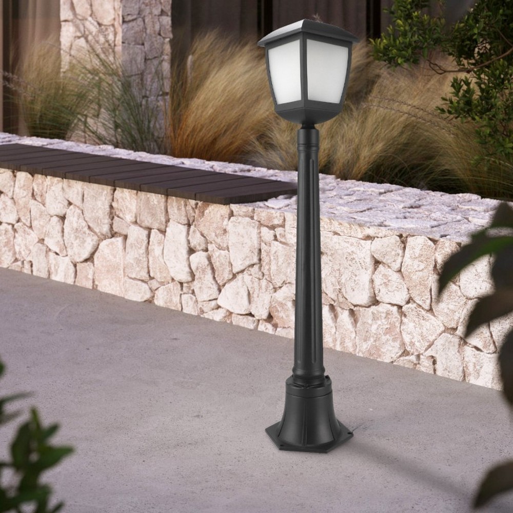 Foto principale Lampione Led House Plus Nero 1 metro IP44 1 x E27 M LEDME
