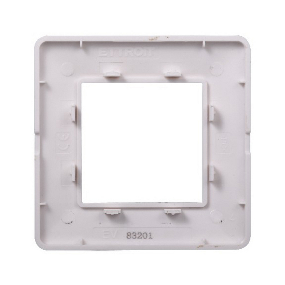 Placca 2 moduli 502 in plastica bianca compatibile anche con Vimar Plana - Foto 1