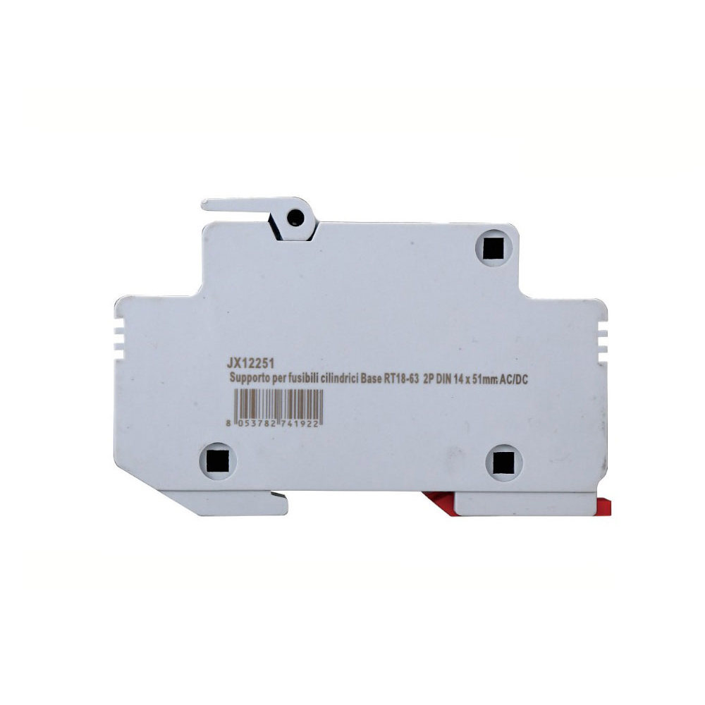Portafusibile per impianti elettrici modulare DIN supporto per fusibile cilindrico 2P base RT18-63 Ettroit - Foto 2