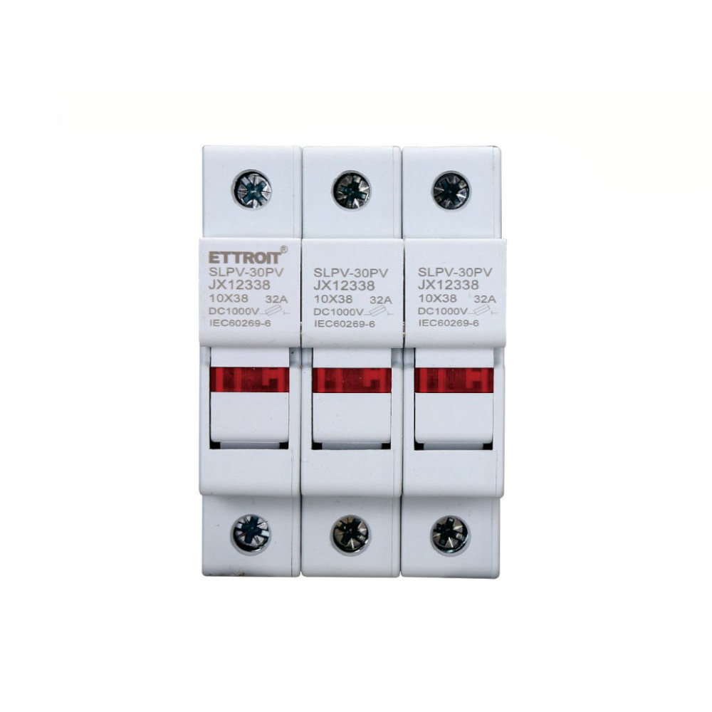 Portafusibile per impianti elettrici modulare DIN supporto per fusibile cilindrico 3P base RT18-32 Ettroit - Foto 1