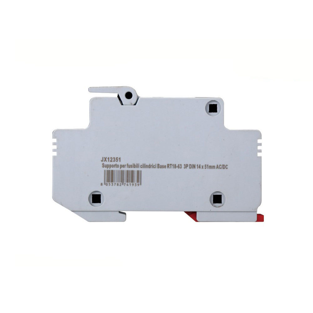 Portafusibile per impianti elettrici modulare DIN supporto per fusibile cilindrico 3P base RT18-63 Ettroit - Foto 2