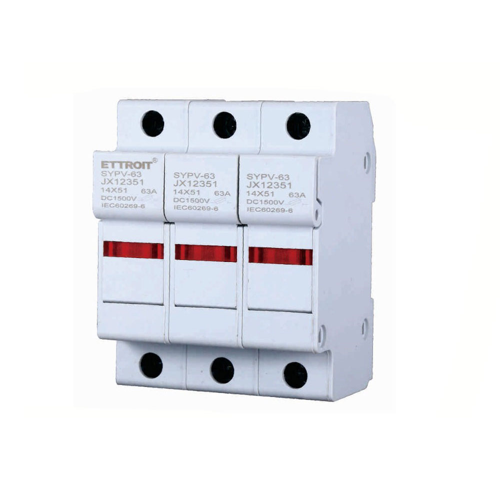 Foto principale Portafusibile per impianti elettrici modulare DIN supporto per fusibile cilindrico 3P base RT18-63 Ettroit
