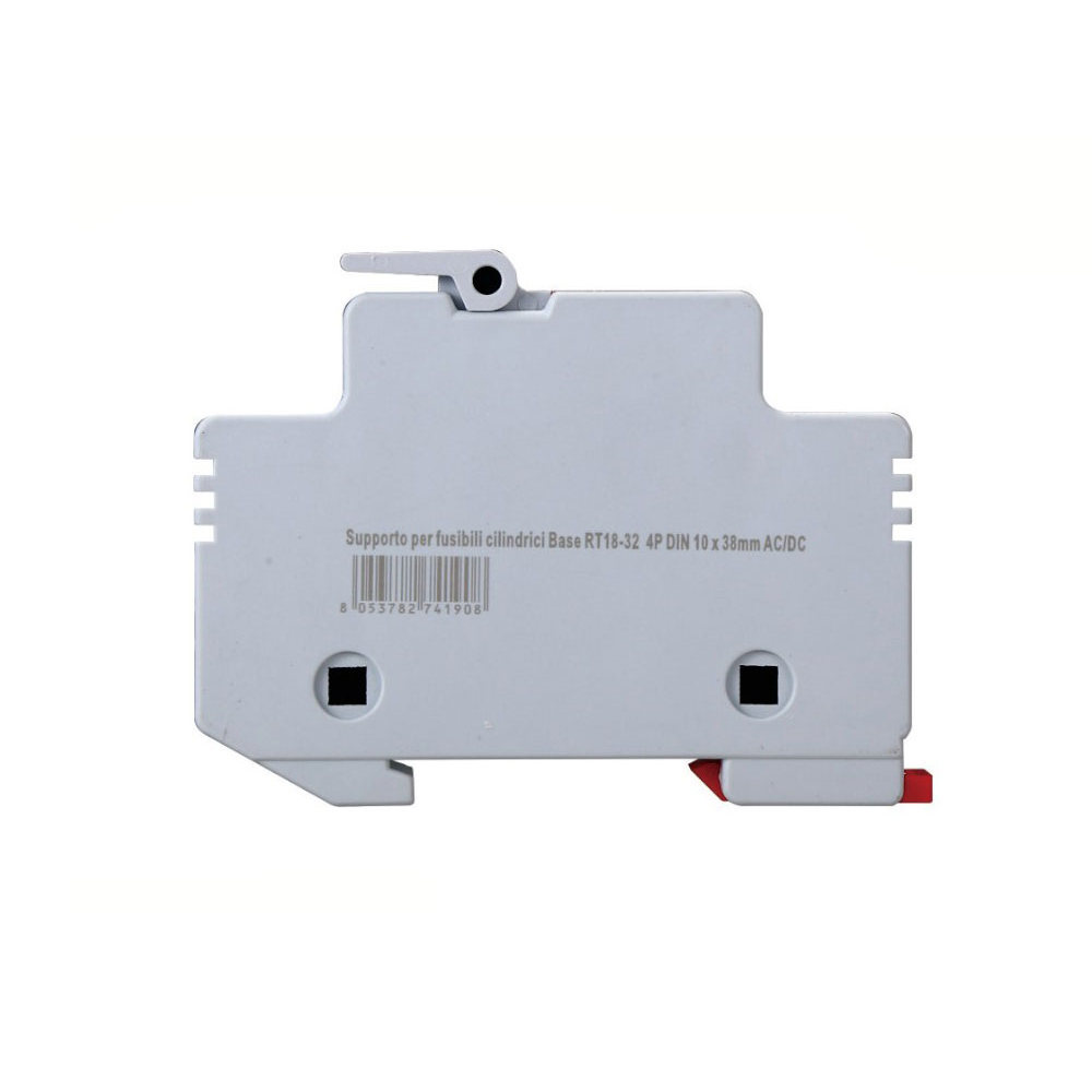 Portafusibile per impianti elettrici modulare DIN supporto per fusibile cilindrico 4P base RT18-32 Ettroit - Foto 2