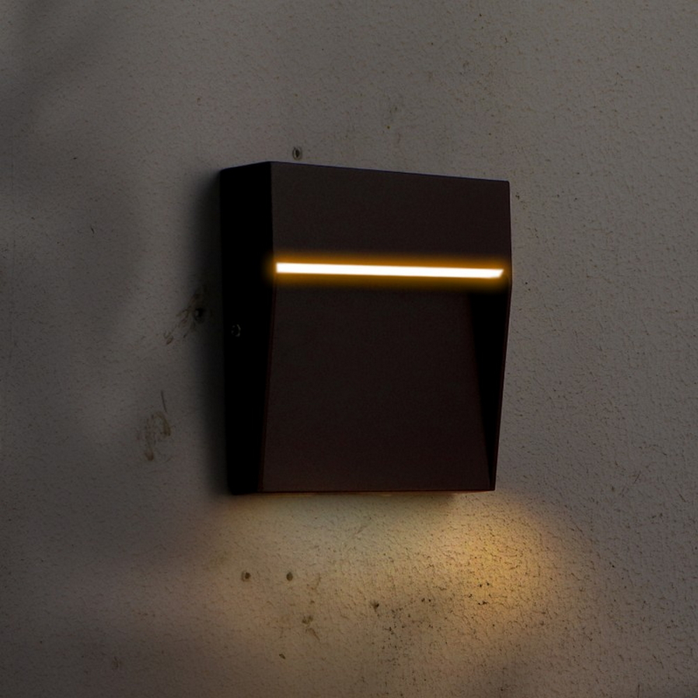 Segnapasso Led Plum 3W Marrone ruggine a superfice Quadrato IP54 CCT temperatura colore regolabile iSG Lighting - Foto 3